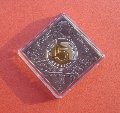S&S Numismatic世界钱币-拍卖第29期-北京国际钱币展专场 - 波兰2016年 华沙造币厂250周年 5兹罗提菱形双色镀金纪念银币