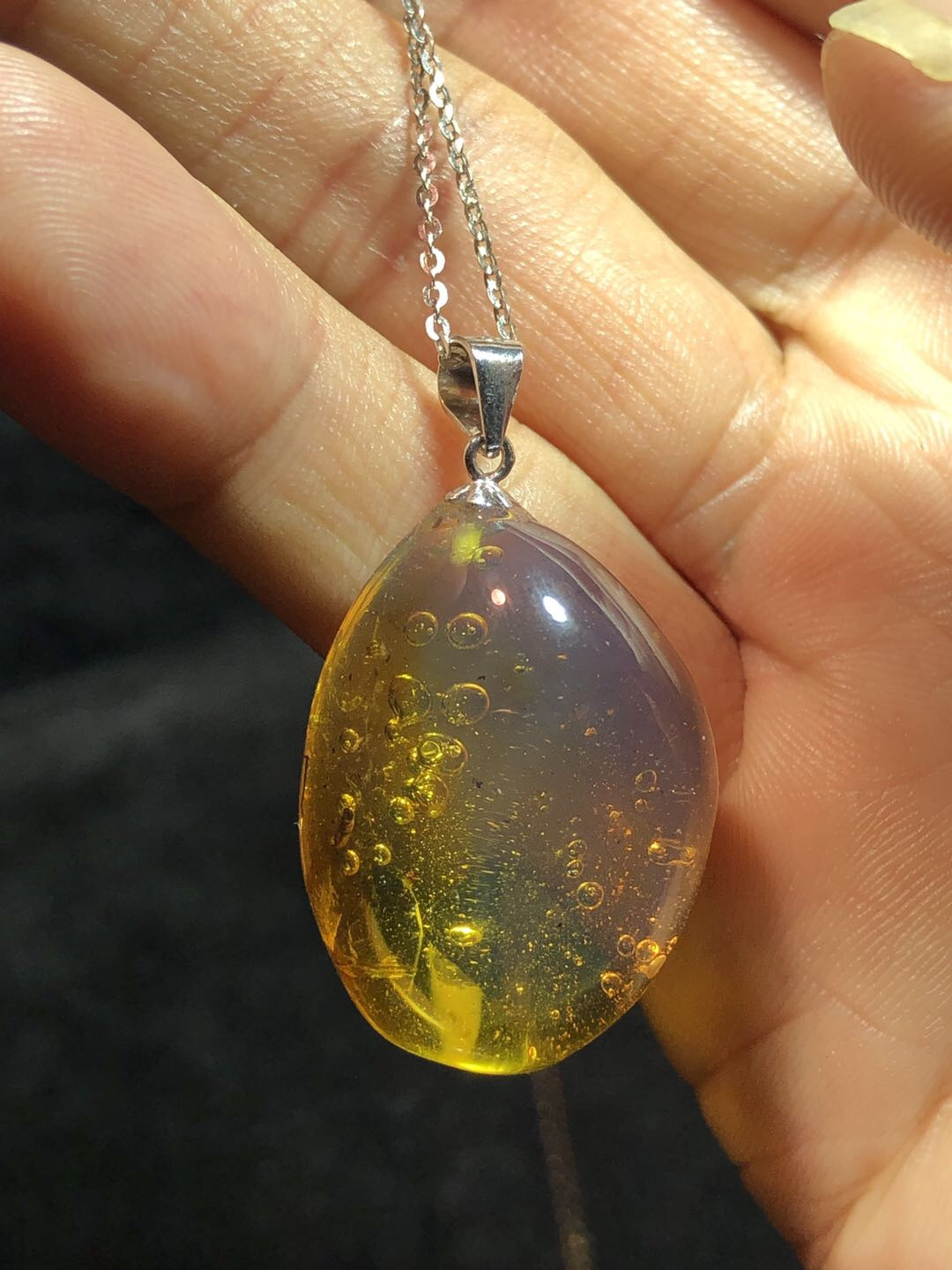 多米尼加蓝珀专场 多米尼加虫珀随形吊坠