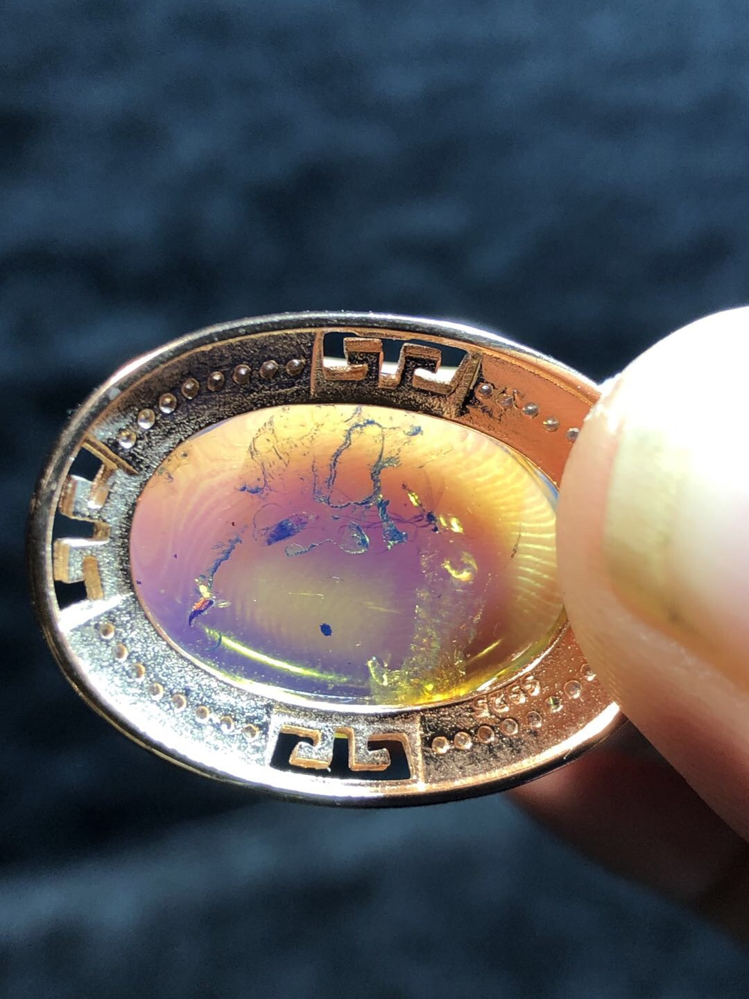 多米尼加蓝珀专场 多米尼加蓝珀虫珀项链吊坠