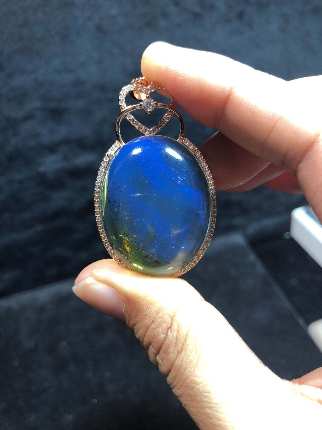 多米尼加蓝珀专场 多米尼加蓝珀吊坠