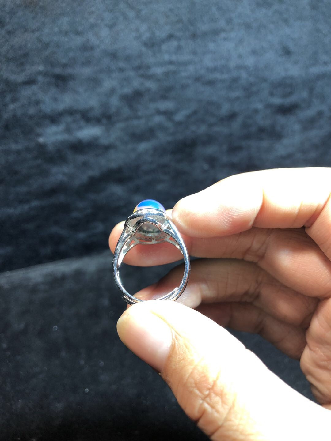 多米尼加蓝珀专场 多米尼加蓝珀戒指💍