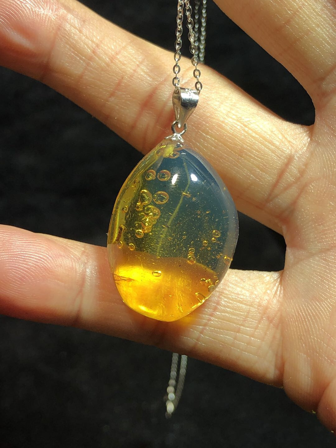 多米尼加蓝珀专场 多米尼加虫珀随形吊坠