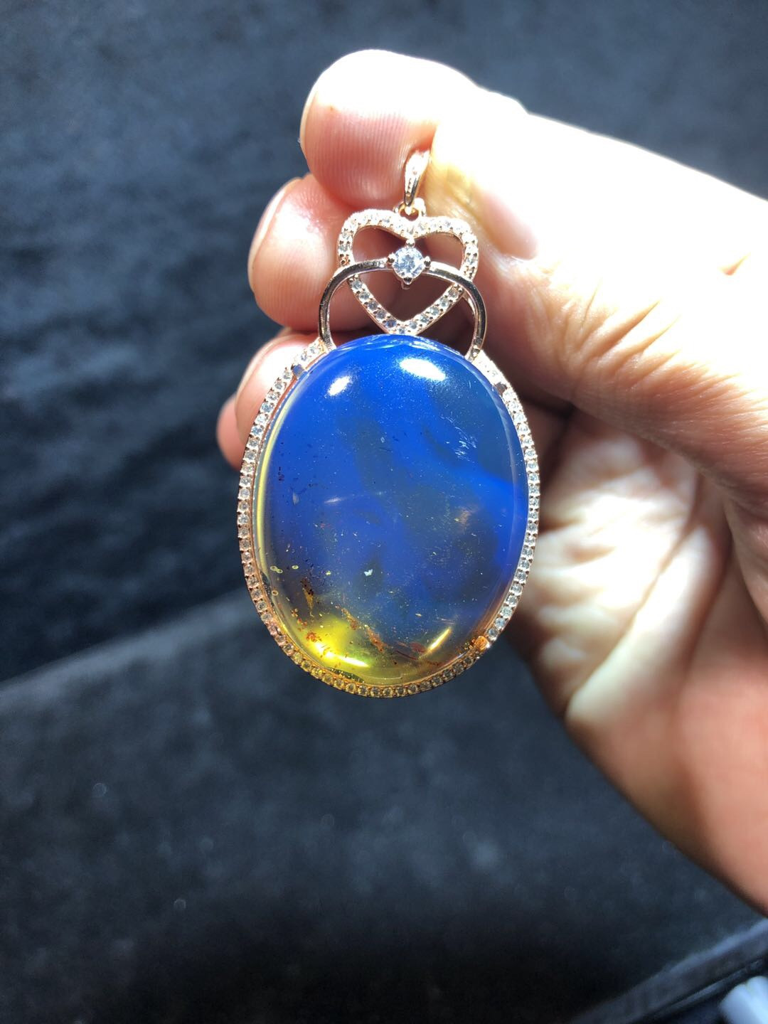 多米尼加蓝珀专场 多米尼加蓝珀吊坠