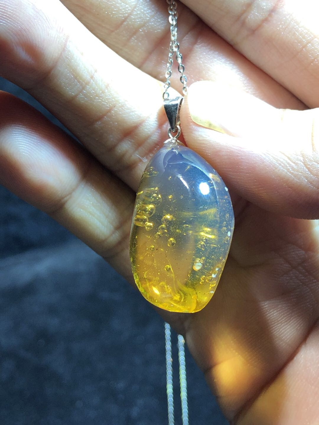 多米尼加蓝珀专场 多米尼加虫珀随形吊坠