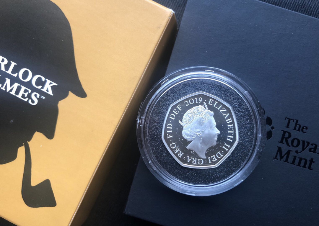 【币观天下】第九十一期钱币拍卖-北京国际钱币展专场 【英国】英国福尔摩斯加厚银币【盒证齐全】