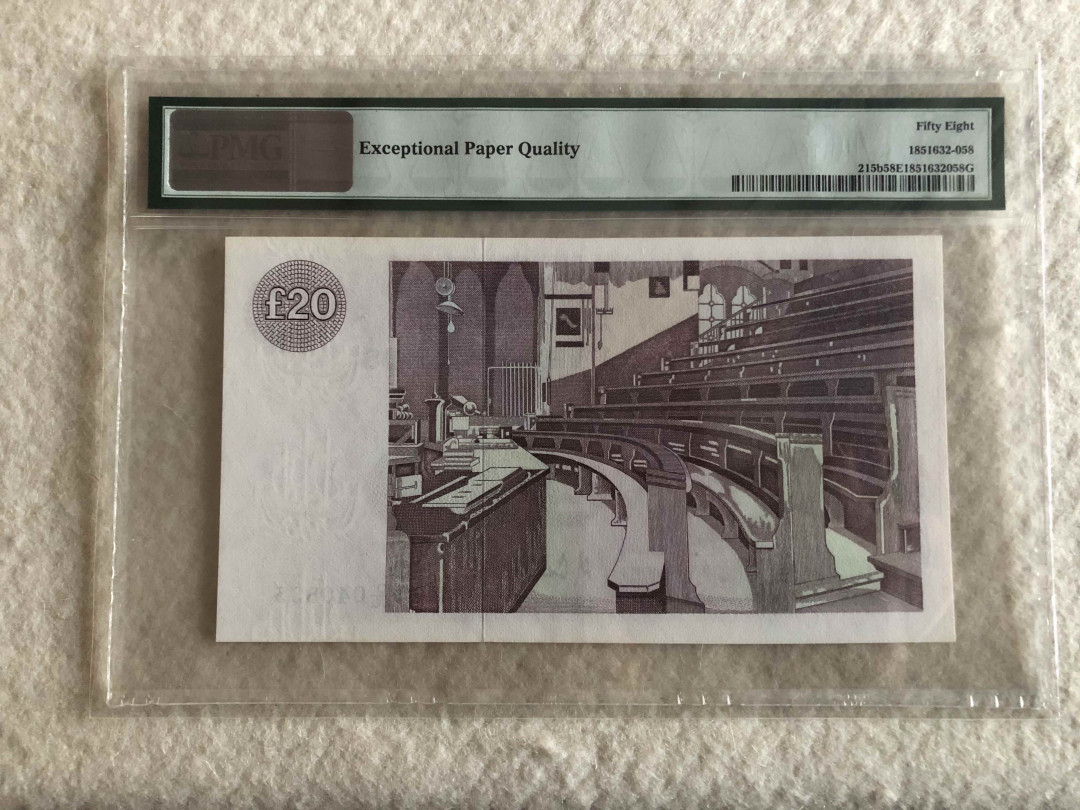 北京国际钱币博览会专场【收藏联盟】第109期拍卖——欧美环游记 苏格兰 1983-85年 20镑 p215b PMG58EPQ 原票