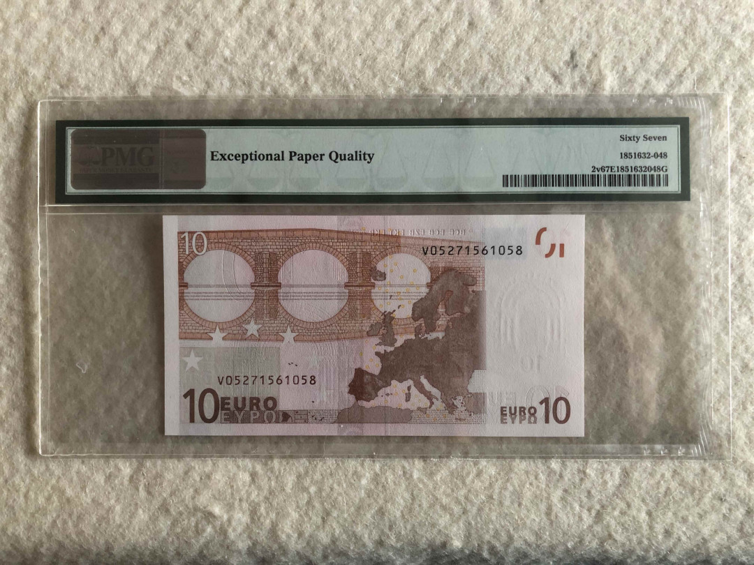 北京国际钱币博览会专场【收藏联盟】第109期拍卖——欧美环游记 西班牙版 一签 10欧元 PMG67EPQ 高分 热门品种