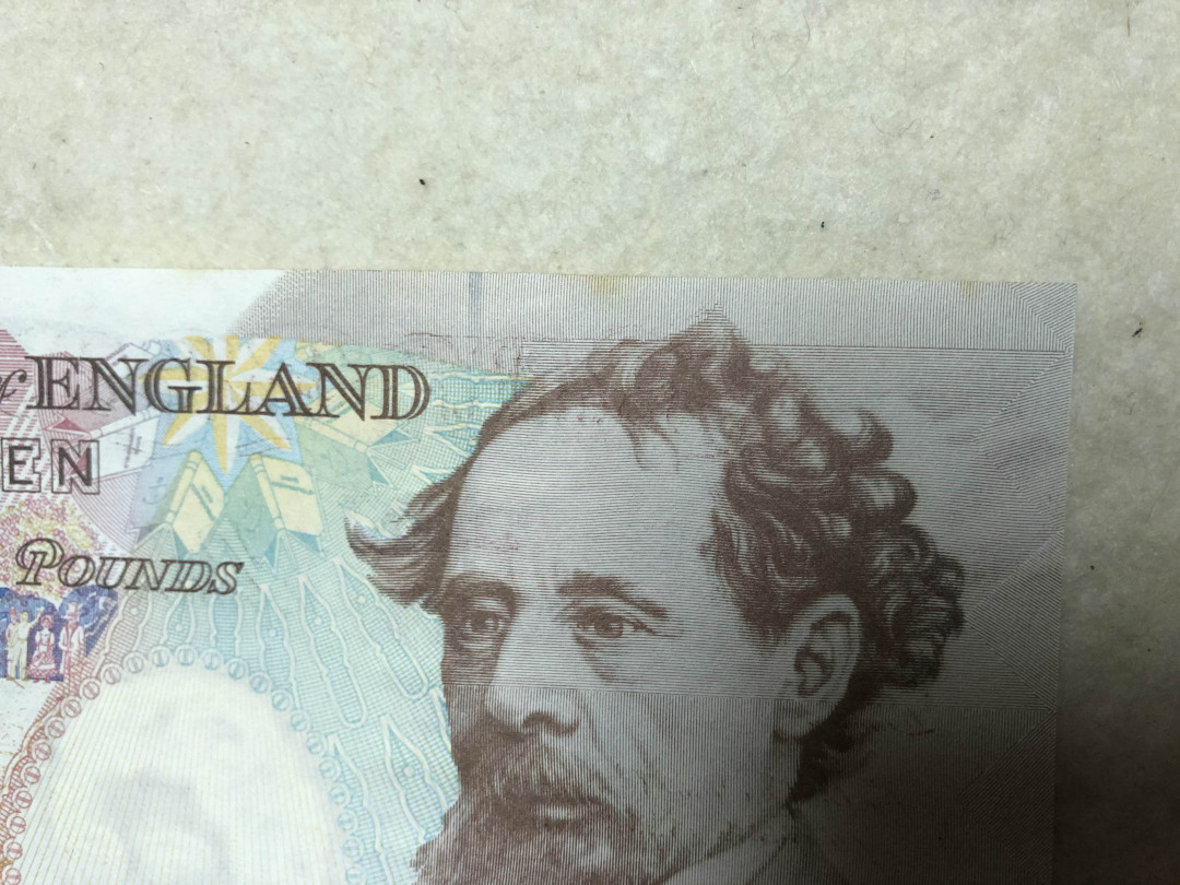 北京国际钱币博览会专场【收藏联盟】第109期拍卖——欧美环游记 【一组4张】英国E序列皇冠版5镑（UNC品相）、10镑（A01首发冠，UNC-有黄斑）、20镑（UNC-有黄斑）以及E序列10镑（UNC品相） 