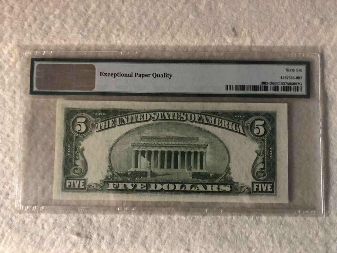 北京国际钱币博览会专场【收藏联盟】第109期拍卖——欧美环游记 美国 1950年 5美金 林肯PMG66EPQ 