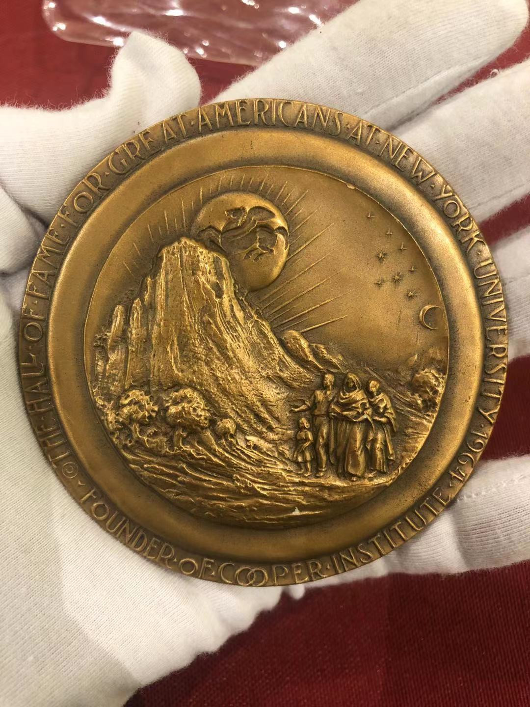 喜迎2019北京国际钱币博览会，法国艺术麦朵尔拍卖 美国名人堂高浮雕