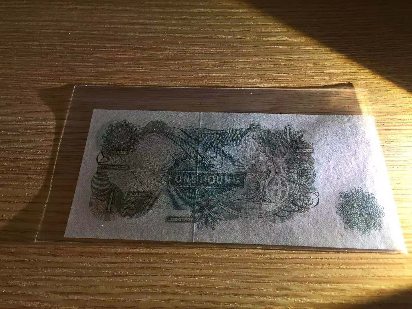 【收藏联盟】第110期拍卖——悠远岛歌 【英镑一组6张】英国 C序列 1镑 5张UNC 1张AU 4种不同签名