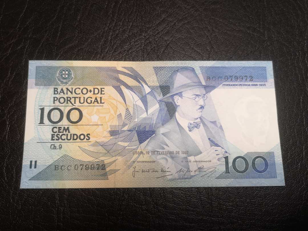 《外钞收藏家》第七十二期拍卖 葡萄牙1987年100 au品相