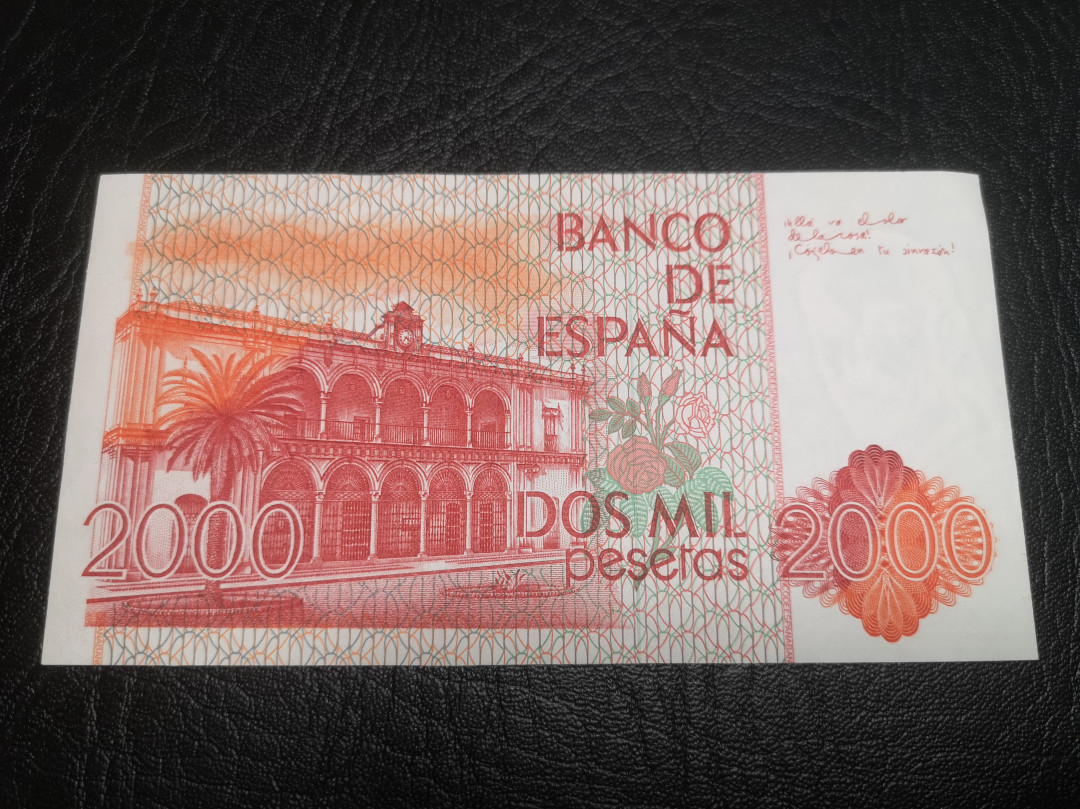 《外钞收藏家》第七十二期拍卖 西班牙1000比塞塔 au品相