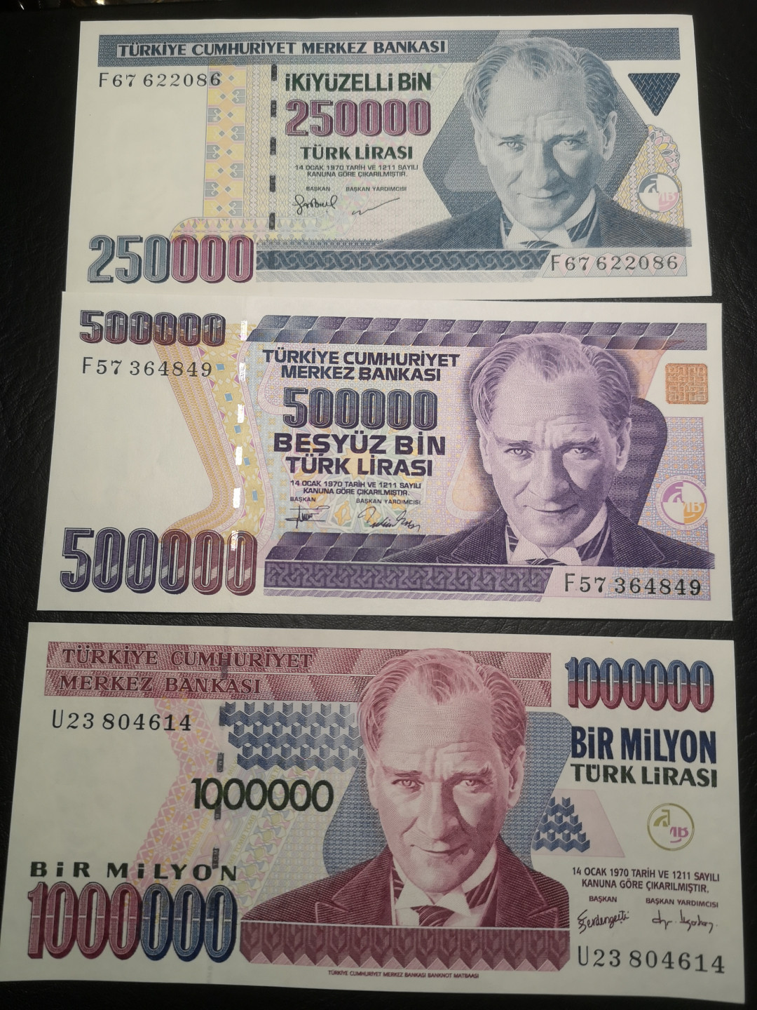 《外钞收藏家》第七十二期拍卖 土耳其全套 11张  全新unc