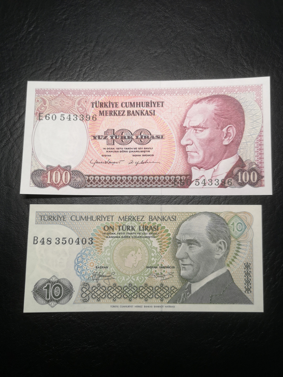 《外钞收藏家》第七十二期拍卖 土耳其全套 11张  全新unc