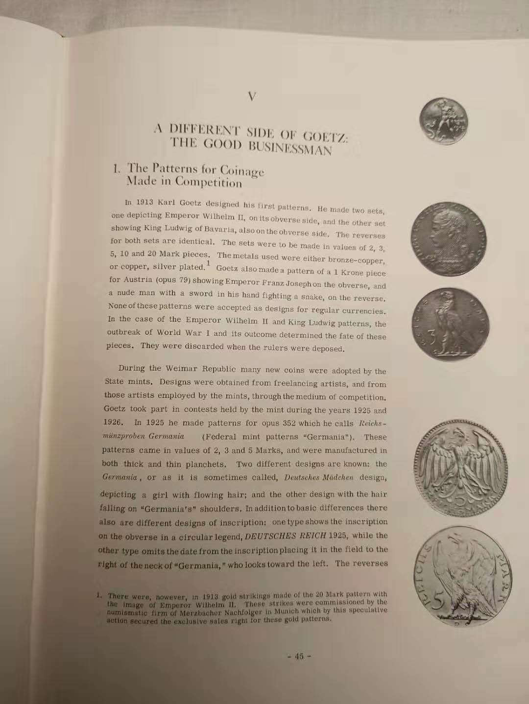 【德藏】世界币章目录书籍专场拍卖 卡尔哥茨币章目录 The medals of Karl Goetz 原版绝版 
