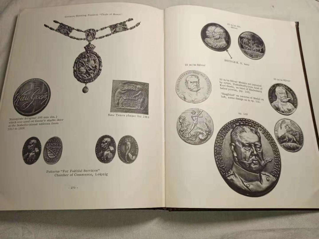 【德藏】世界币章目录书籍专场拍卖 卡尔哥茨币章目录 The medals of Karl Goetz 原版绝版 