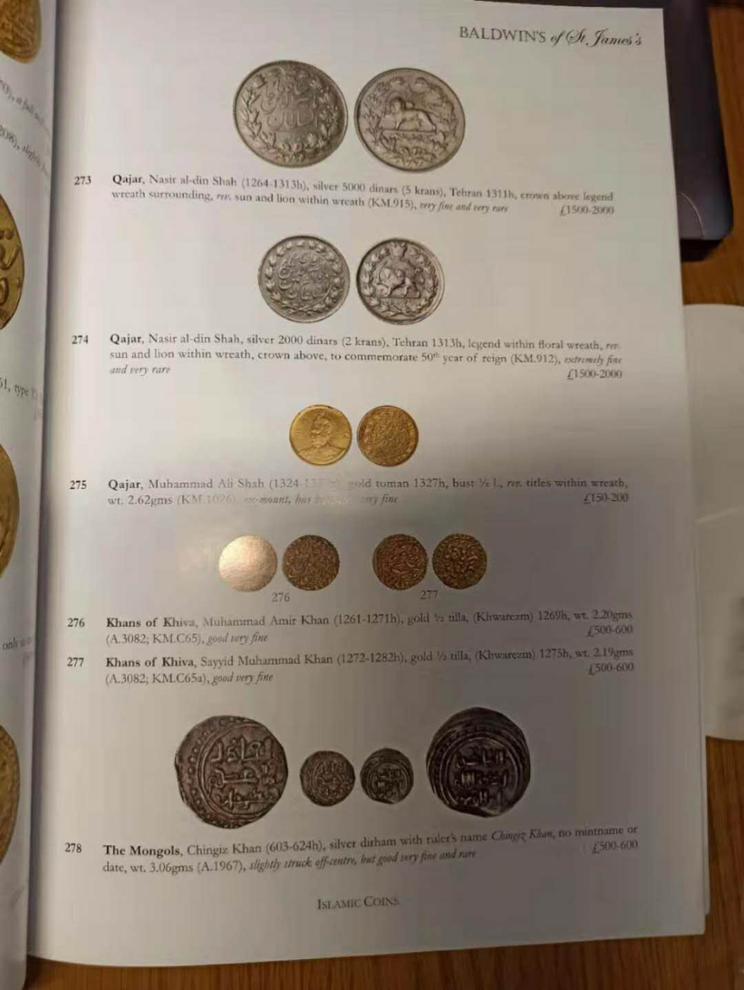 【德藏】世界币章目录书籍专场拍卖 Baldwin's拍卖往期图录一本