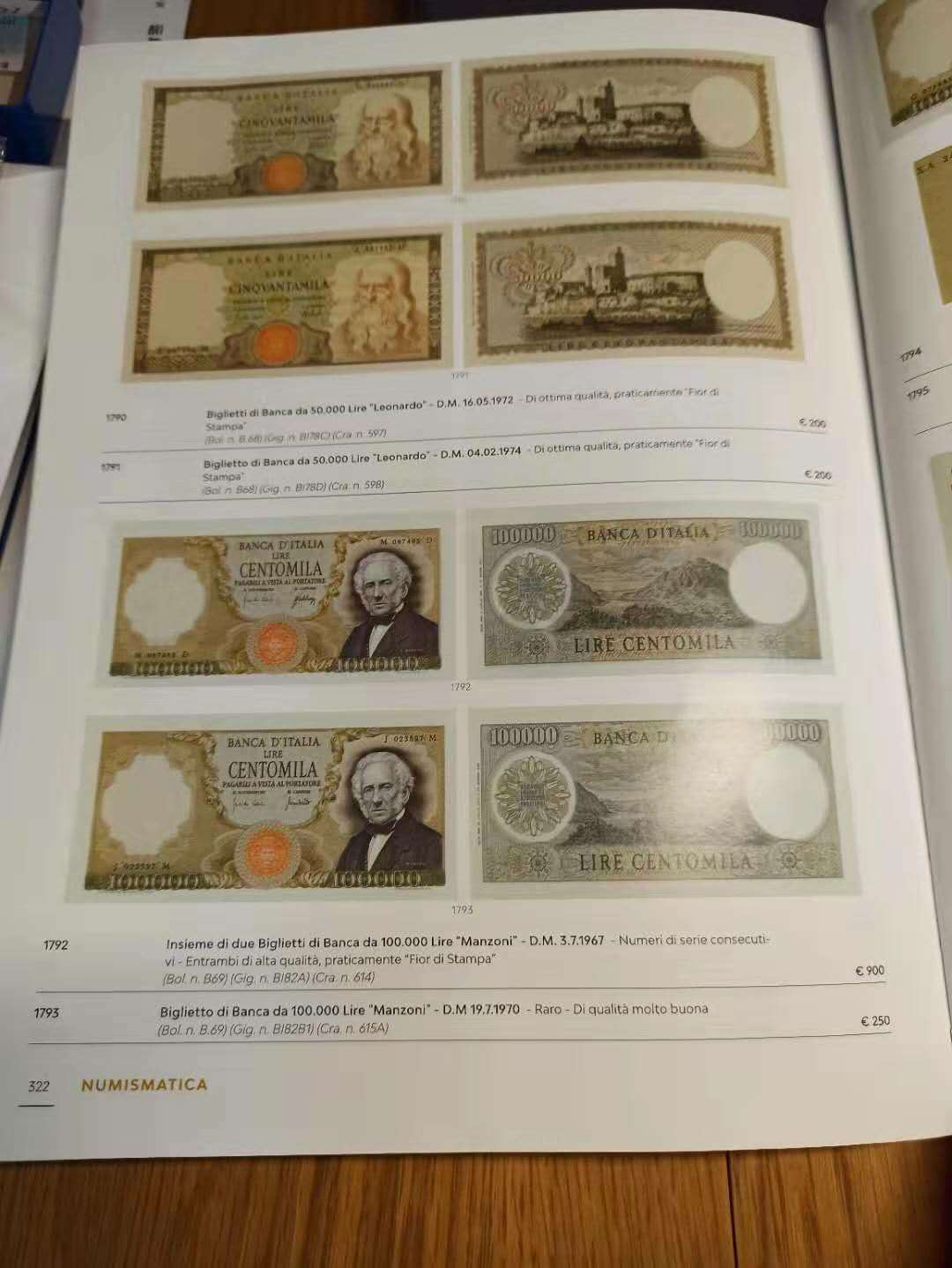 【德藏】世界币章目录书籍专场拍卖 意大利拍卖往期图录一本