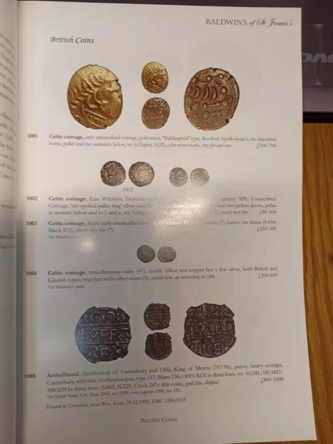 【德藏】世界币章目录书籍专场拍卖 Baldwin's往期拍卖图录一本