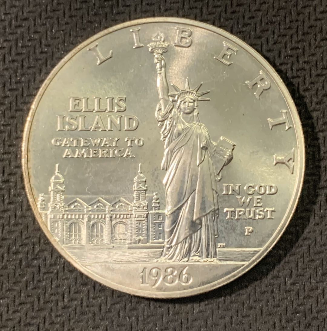 紫瑗钱币—微拍第二期 CICE特别场 外国现代银币 美国 1986年 奥运会 1美元 银币 26.73克 0.925银