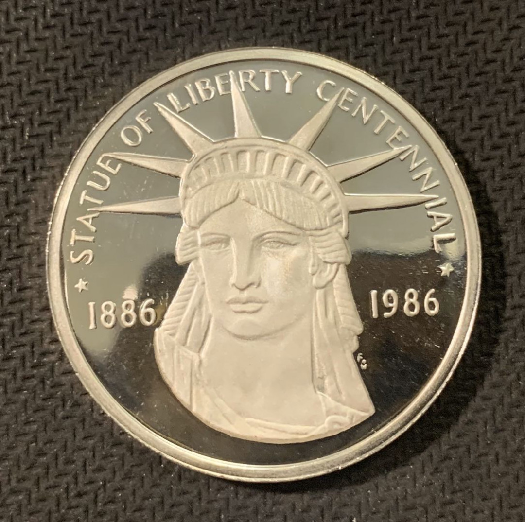 紫瑗钱币—微拍第二期 CICE特别场 外国现代银币 美国 1986年 约翰 肯尼迪 银章 28.35克 0.925银