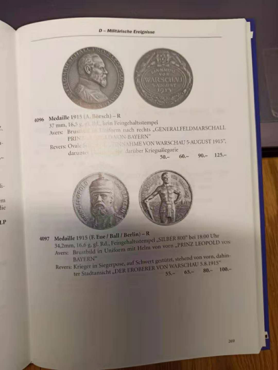 【德藏】世界币章目录书籍专场拍卖 德国一战1914-1919银章目录