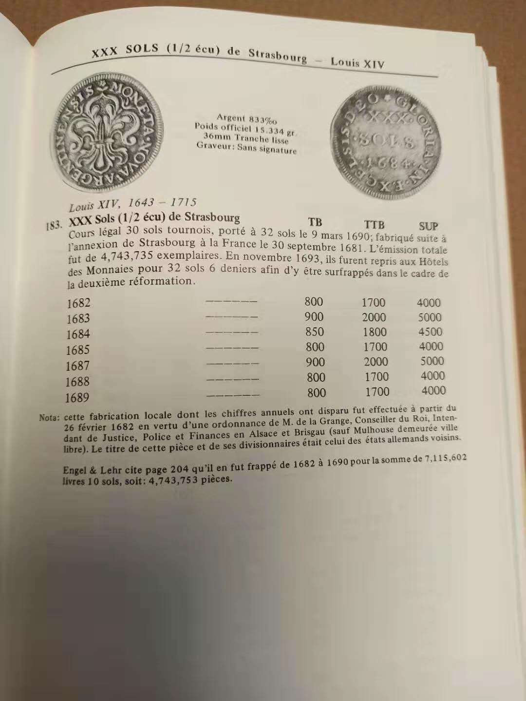【德藏】世界币章目录书籍专场拍卖 法国钱币目录(1610－1792)