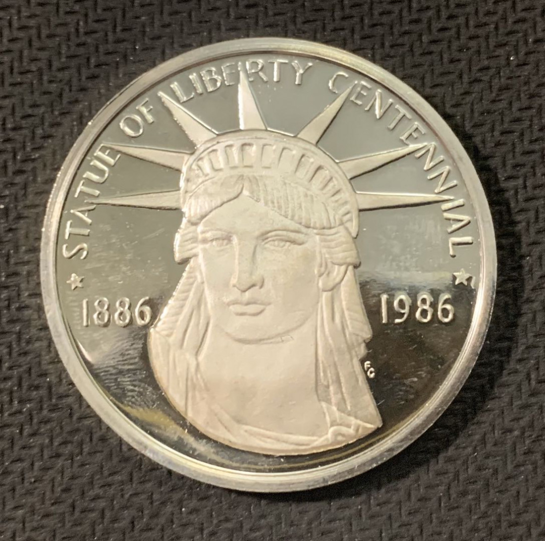 紫瑗钱币—微拍第二期 CICE特别场 外国现代银币 美国 1986年 托马斯 杰弗逊 银章 28.35克 0.925银