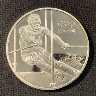 紫瑗钱币—微拍第二期 CICE特别场 外国现代银币 - 奥地利 1995年  奥运百年 滑雪 200先令 银币 精制 33.63克 0.925银