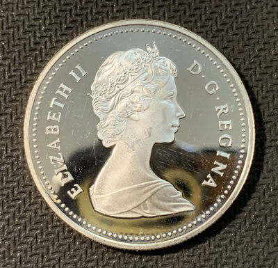 紫瑗钱币—微拍第三期  - 加拿大 1981年  火车 1元 精制 23.33克 0.5银