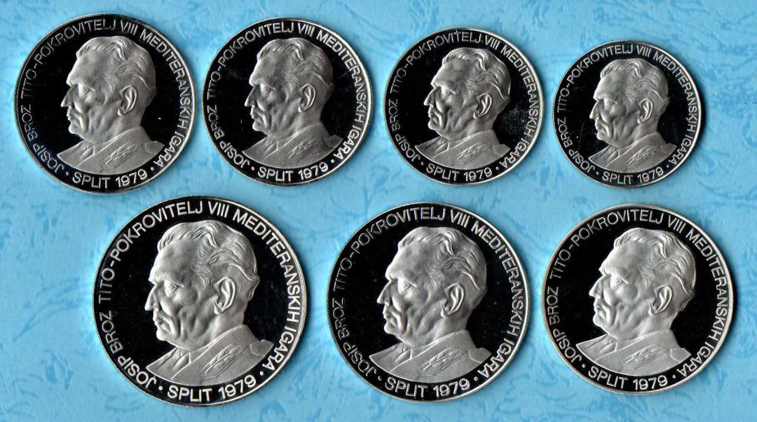 【鲸贝乐淘】千字文·第“乃服衣裳”号拍卖 【南斯拉夫】1978年地中海运动会纪念币银币，原厂原盒带证书，成色好。起拍价1700元，市场价（裸币）1900元、带盒不带证书2000元。