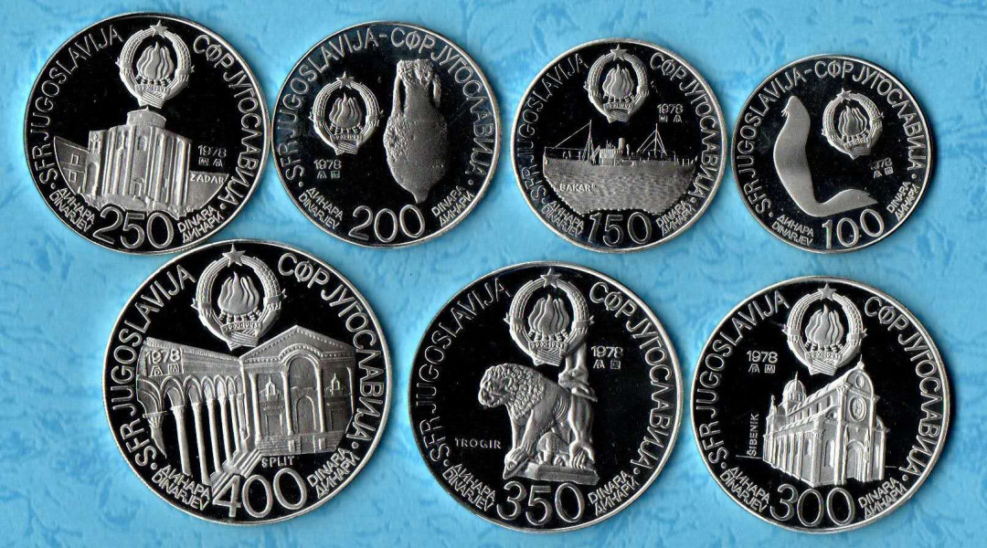 【鲸贝乐淘】千字文·第“乃服衣裳”号拍卖 【南斯拉夫】1978年地中海运动会纪念币银币，原厂原盒带证书，成色好。起拍价1700元，市场价（裸币）1900元、带盒不带证书2000元。