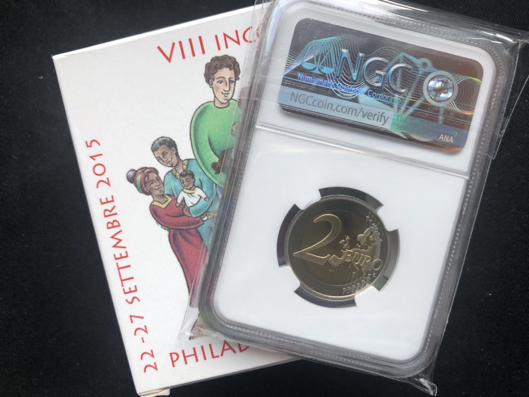 【随心&Getcoins】现代金银币拍卖四十一期 第二个是梵蒂冈的费城第八届世界家庭会议【ngc69】