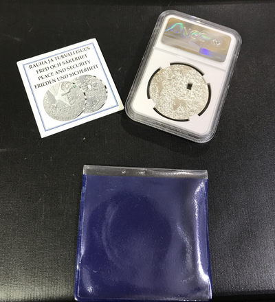 【随心&Getcoins】现代金银币拍卖四十一期 芬兰2009年世界与和平银币NGC70