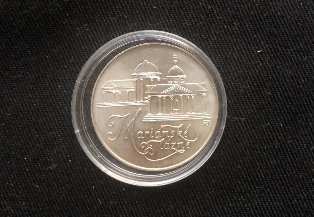 【币观天下】第九十三期钱币拍卖 【斯洛伐克】捷克斯洛伐克1991年50克朗 皮斯塔尼温泉纪念银币