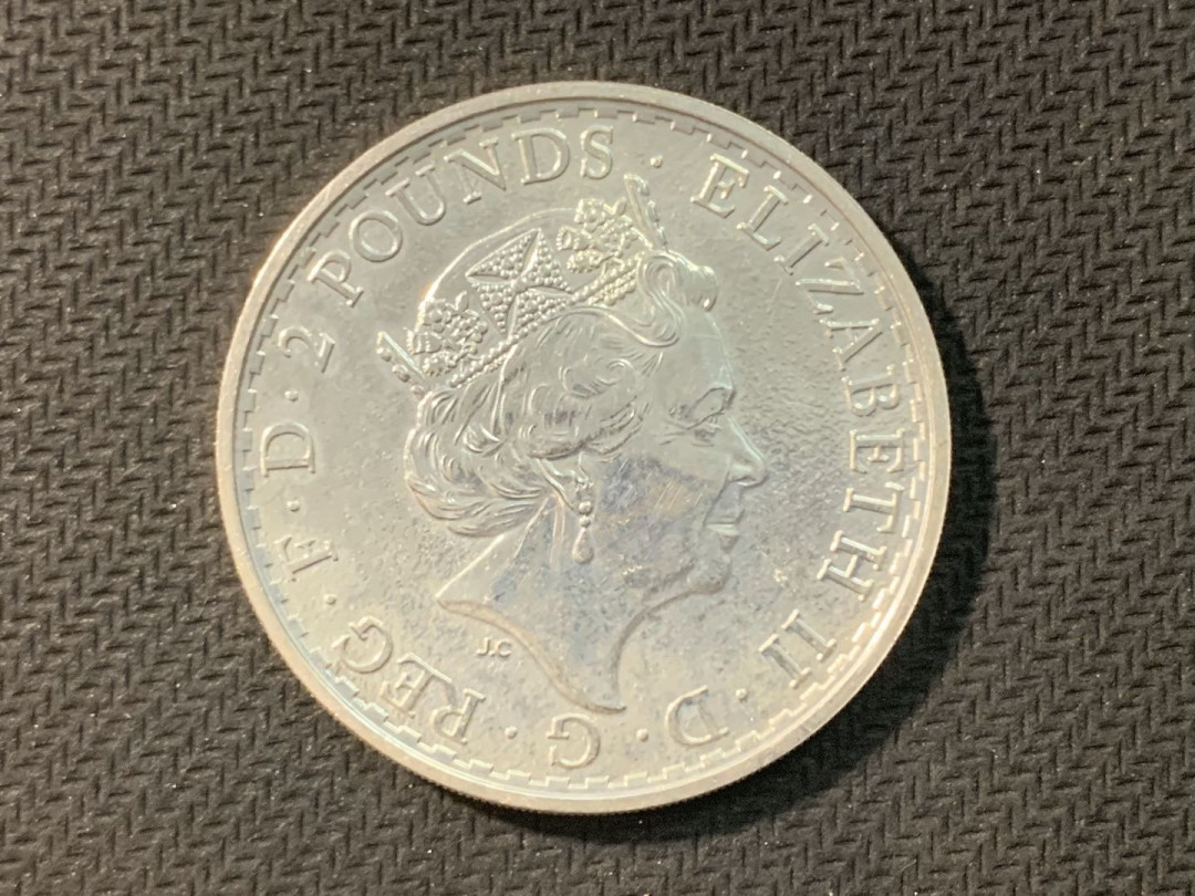 紫瑗钱币—微拍第五期  英国 2017年 2磅 女神 1盎司 银币