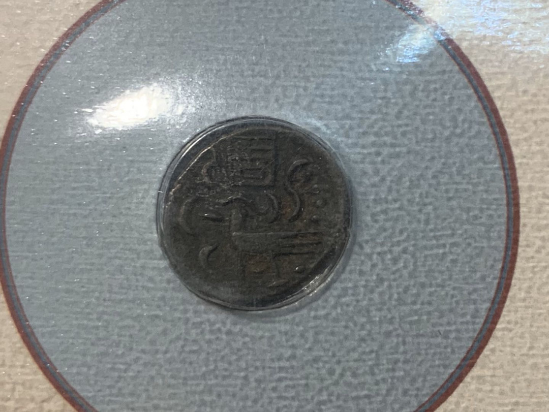 紫瑗钱币—微拍第五期  柬埔寨 早期 铜鸟币 一枚 带册