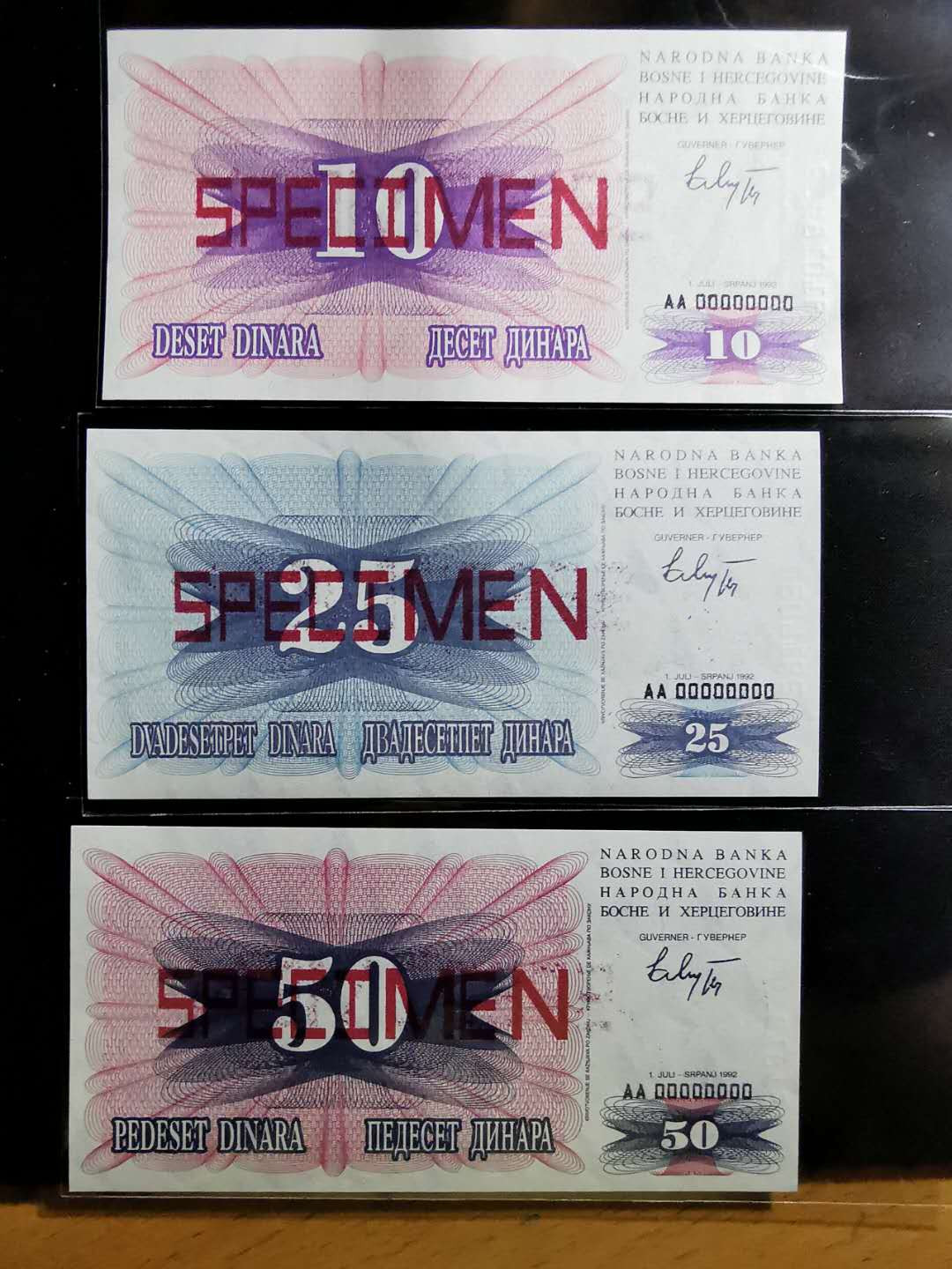 【鲸贝乐淘】千字文·第“乃服衣裳”号拍卖 【斯洛文尼亚】全套票样样币，全新全品UNC