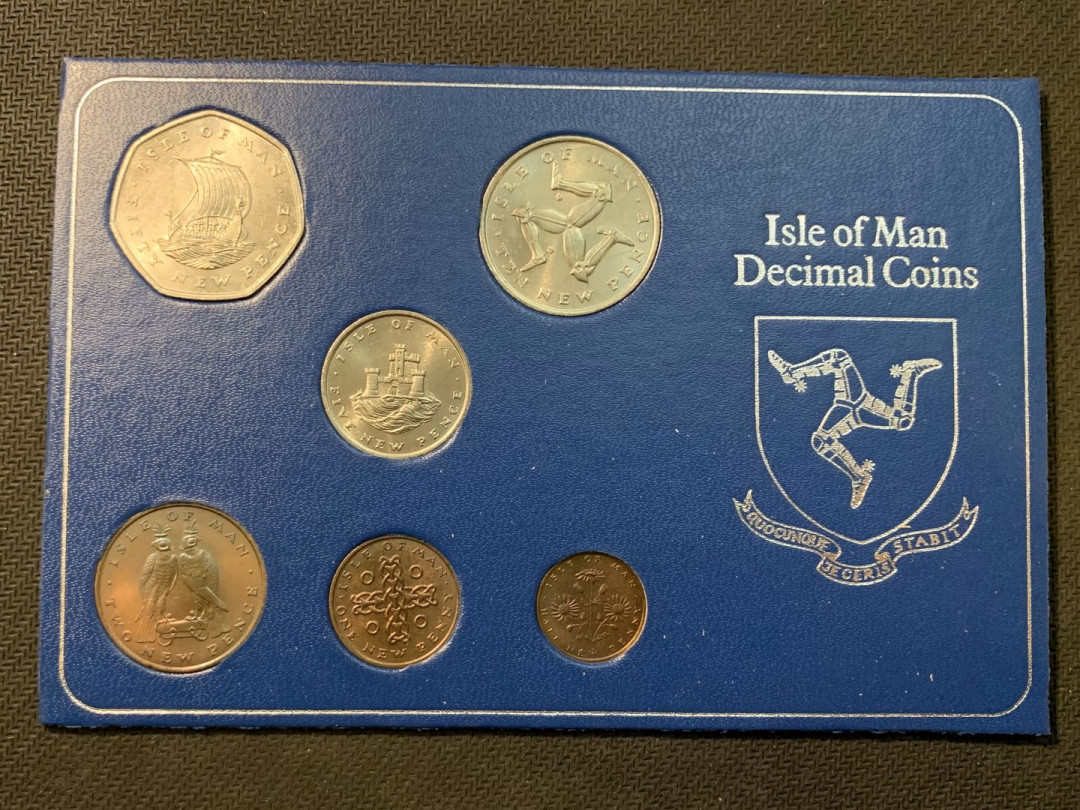 紫瑗钱币—微拍第五期  马恩岛 1975年 1/2—20 便士 6枚套