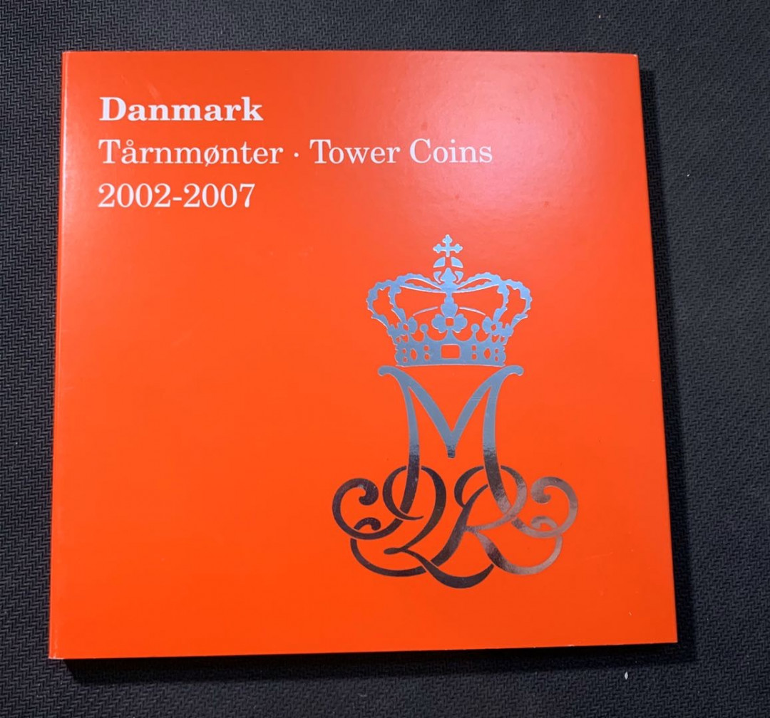 紫瑗钱币—微拍第五期  丹麦 2002—07年 20克朗纪念币 10枚全 原厂卡 少见