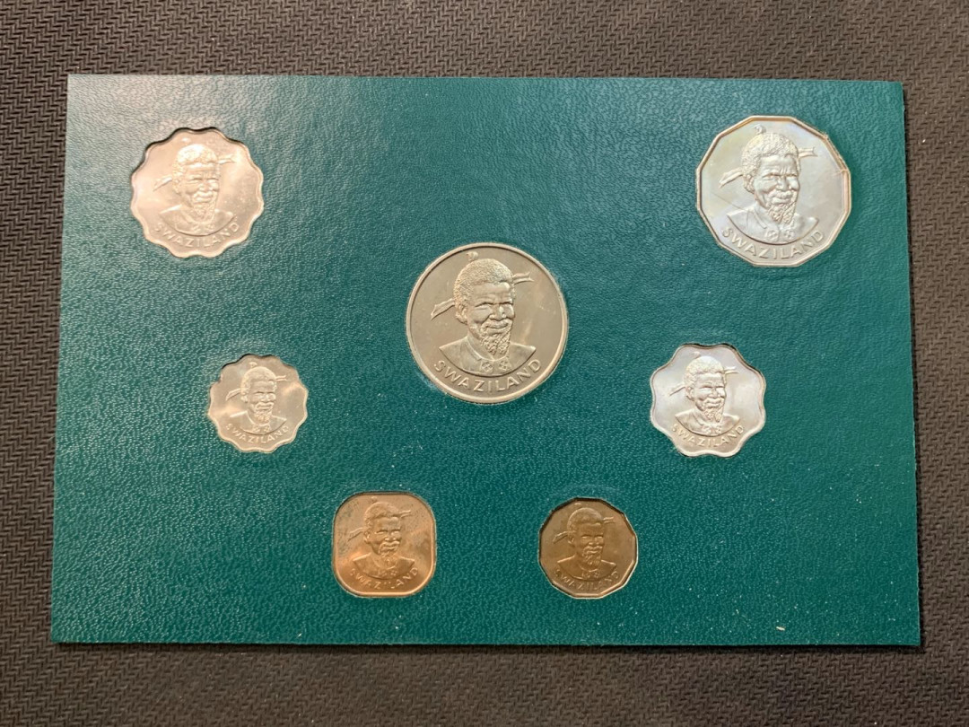紫瑗钱币—微拍第五期  斯威士兰 1974年 1分—1兰特 男国王 7枚套