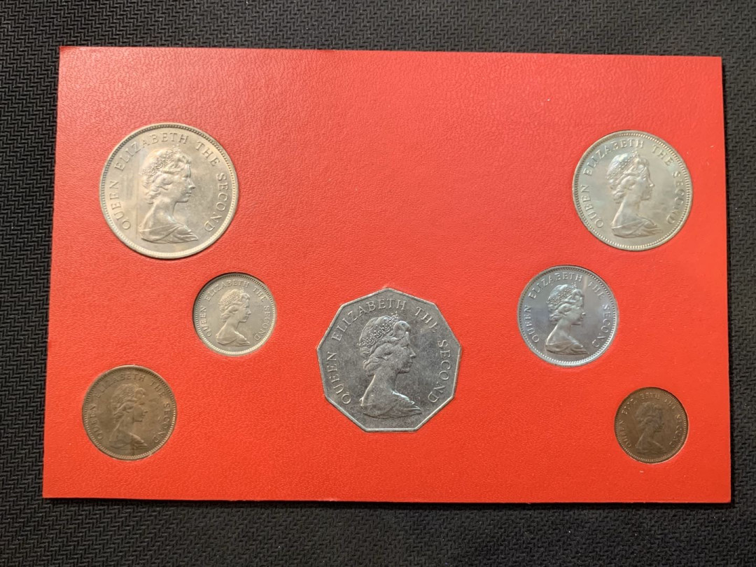 紫瑗钱币—微拍第五期  图瓦卢 1976年 1分—1元 7枚套