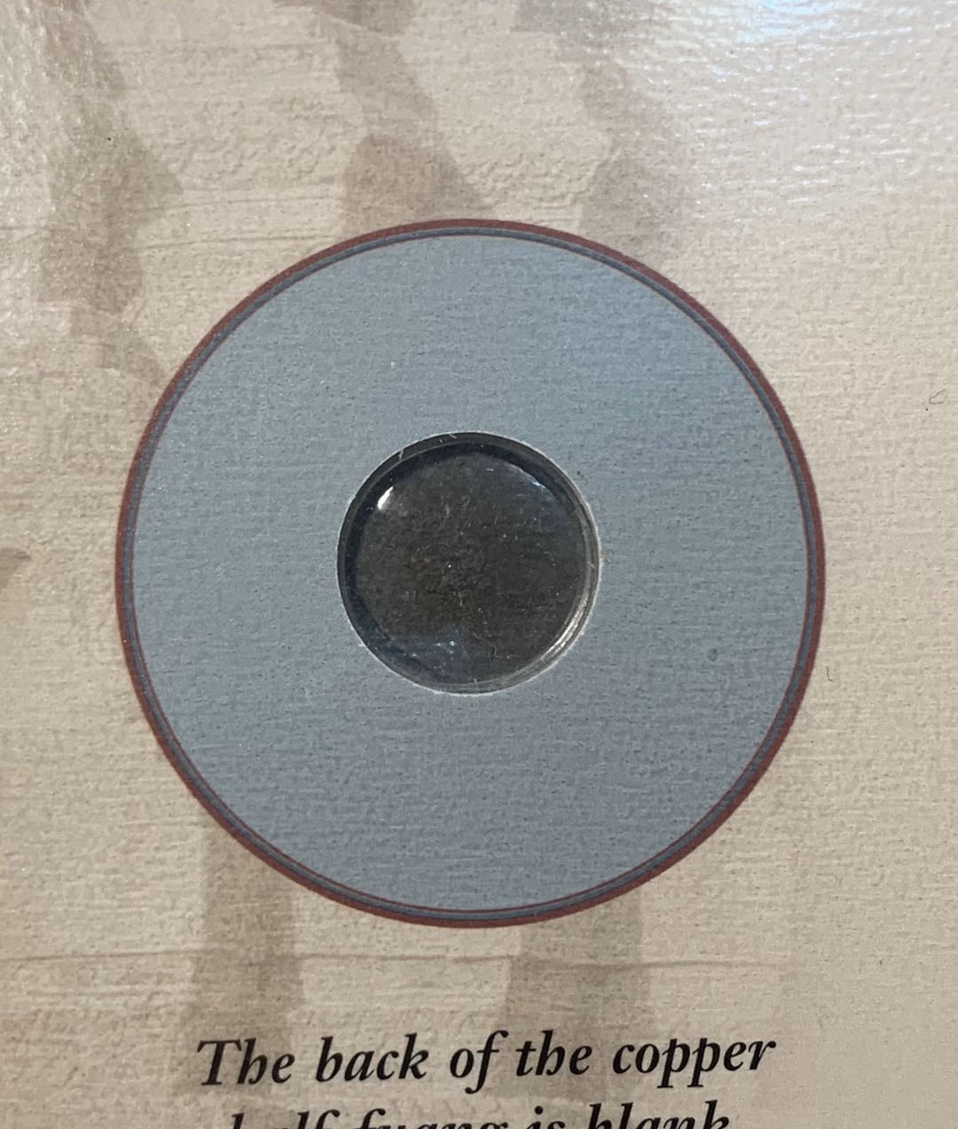 紫瑗钱币—微拍第五期  柬埔寨 早期 铜鸟币 一枚 带册