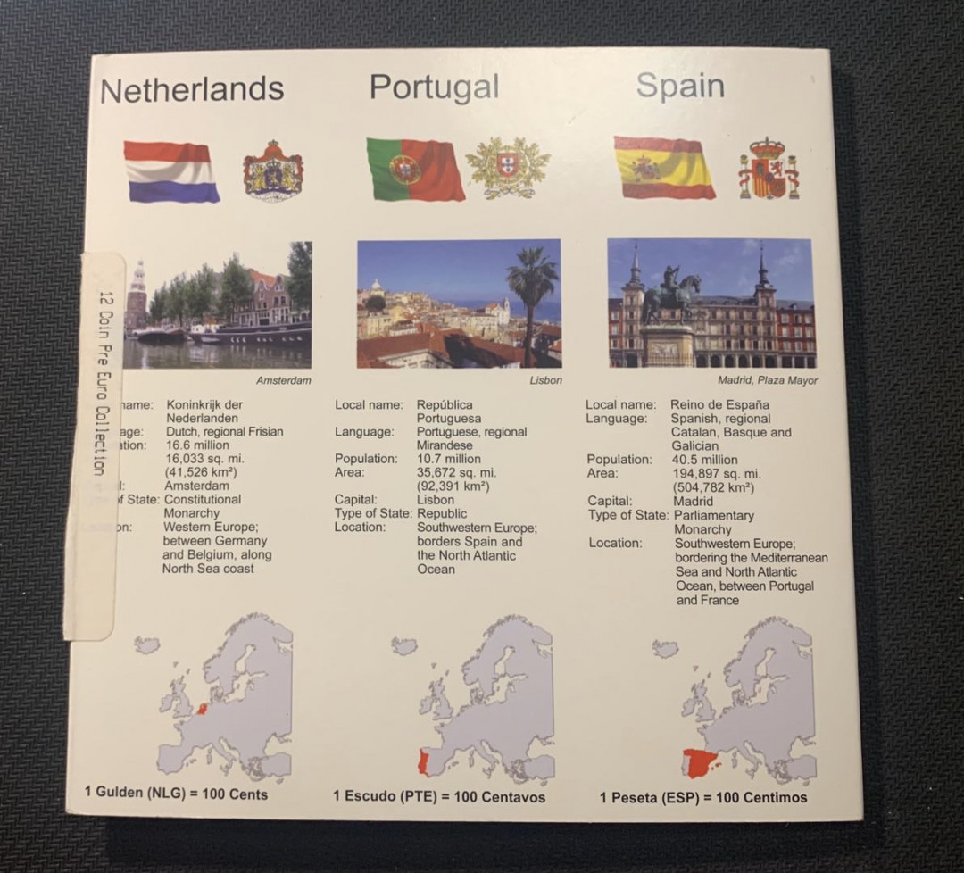 紫瑗钱币—微拍第五期  欧盟 12国 欧元前最后的货币 卡装