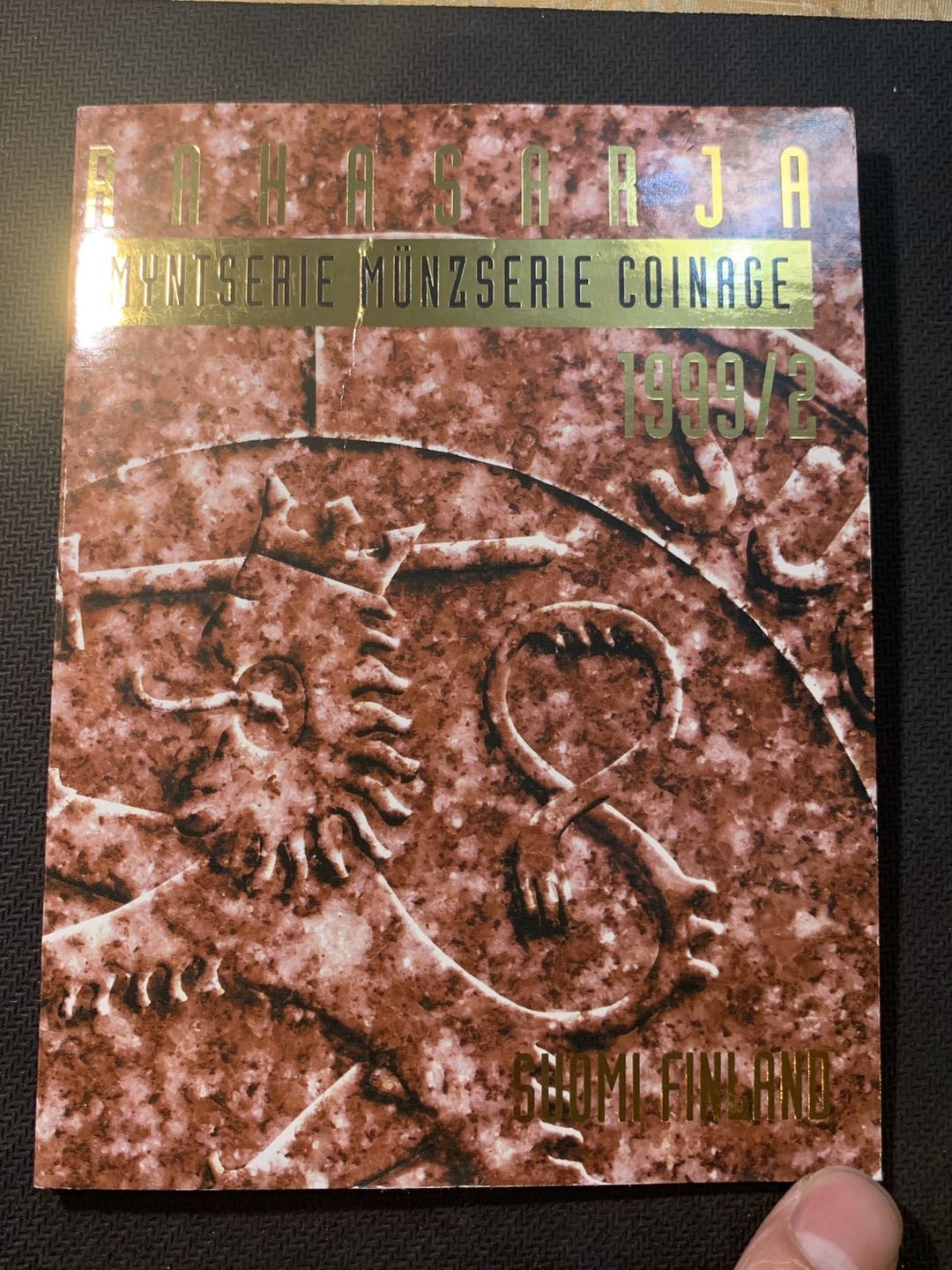 紫瑗钱币—微拍第五期  芬兰 1999年 第二种 5枚套 喷火10马克 原厂卡装 少见