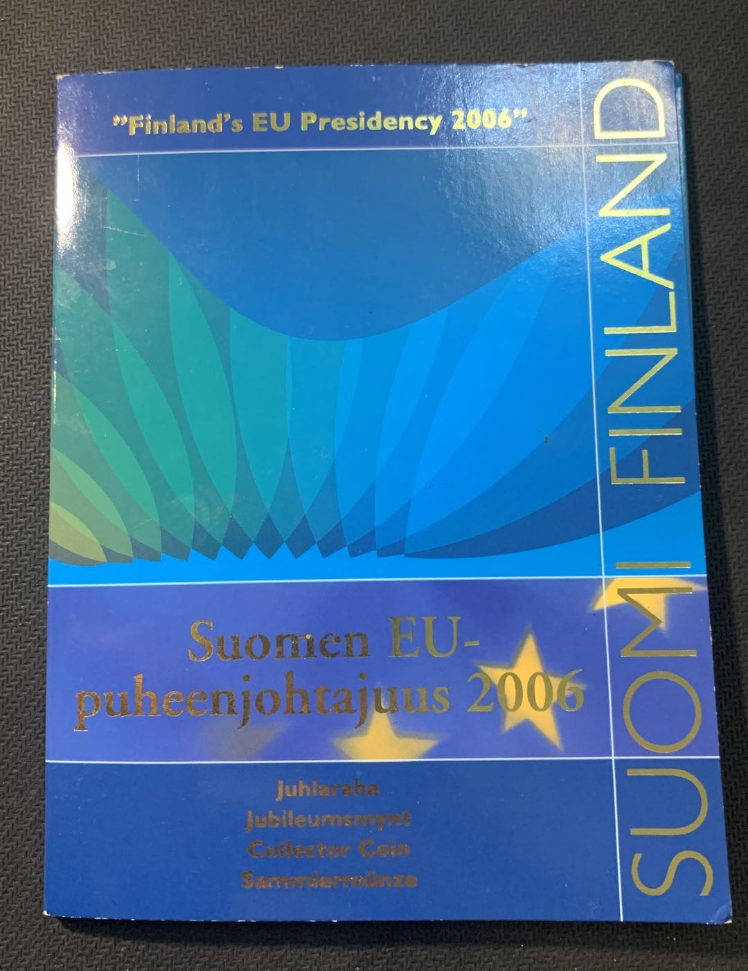 紫瑗钱币—微拍第五期  芬兰 2006年 轮值主席国 5欧元 双色币 原厂卡装