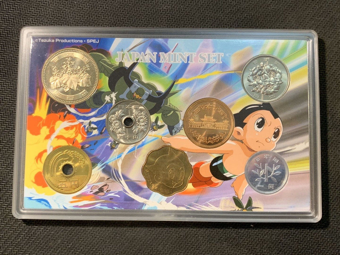 紫瑗钱币—微拍第五期  日本 2003年 铁臂阿童木 6枚套 原盒