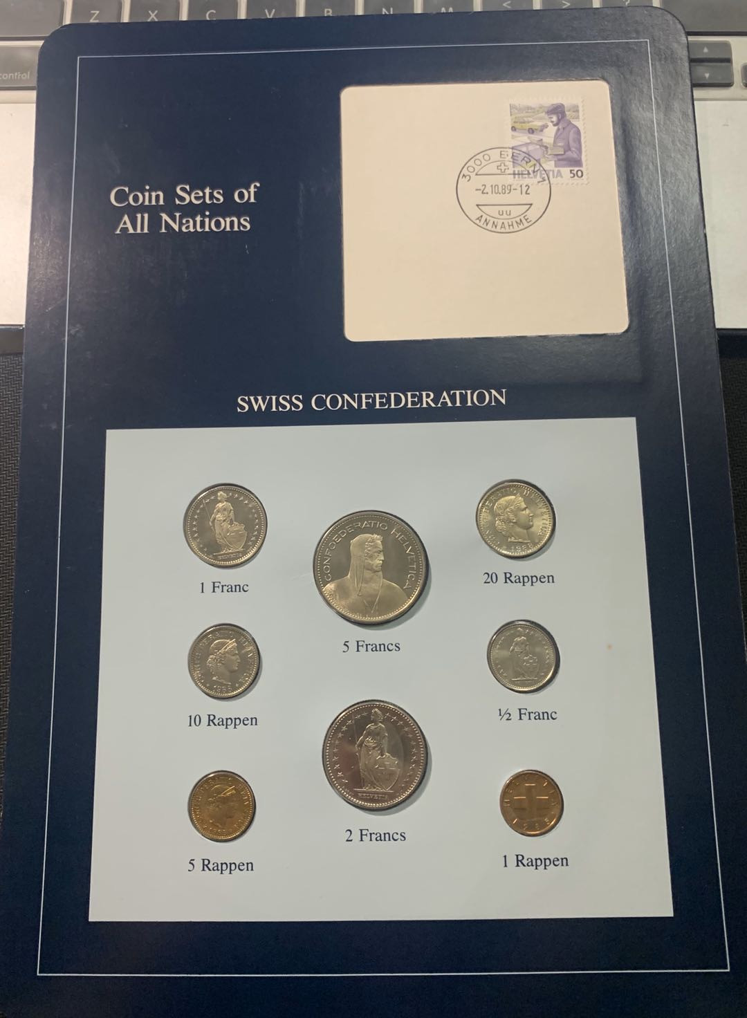 紫瑗钱币—微拍第五期  瑞士 富兰克林 1分—5法郎 8枚套