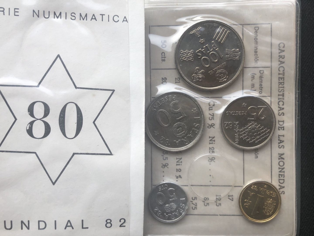 【币观天下】第九十三期钱币拍卖 【西班牙】西班牙82世界杯流通币册子秒杀